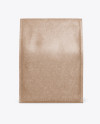 Kraft Paper Coffee Bag Mockup - Front View