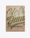 Kraft Paper Coffee Bag Mockup - Front View