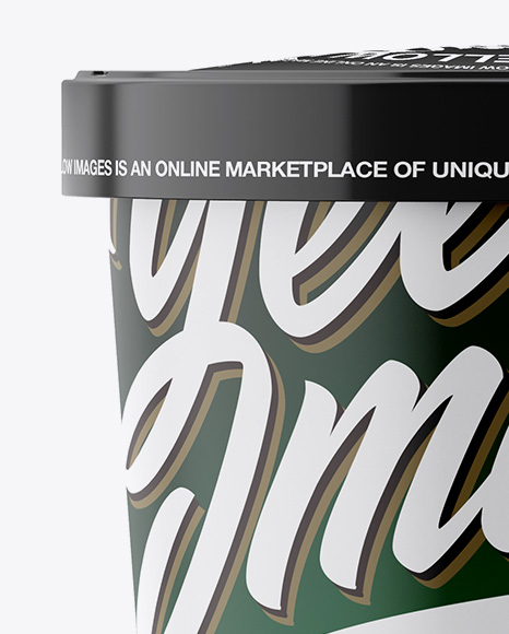 Paper Cup Mockup - Front View