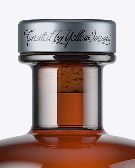 Amber Glass Bottle Mockup Amber Glass Bottle Mockup