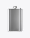 Steel Flask Mockup - Back View