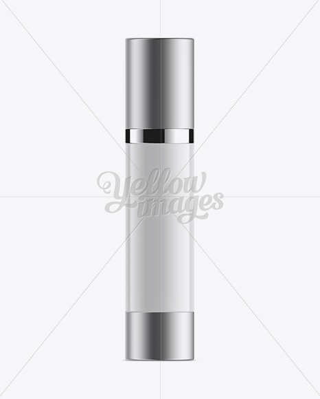 50ml White Airless Bottle Mockup