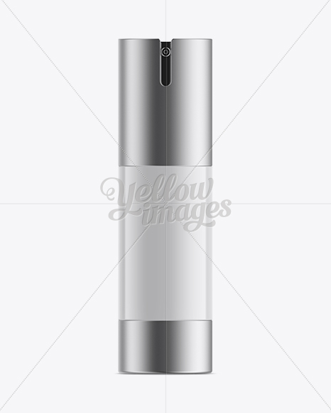 Airless Pump Bottle Mockup - Front View