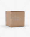 Corrugated Box Mockup - 25° Angle Front View