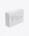 Napkin Box Mockup - Front 3/4 View (High-Angle Shot)