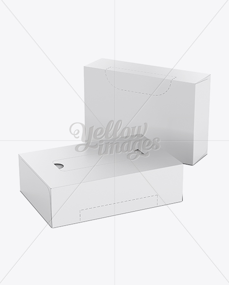 2 Napkin Boxes Mockup