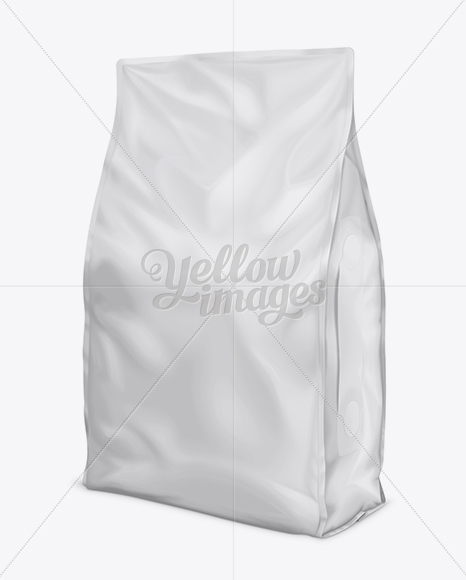 14lb Cat Litter Bag Mock-Up - Half-Side View