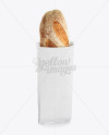 White Paper Bakery Bag Mockup