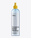 350ml Clear Plastic Boston Bottle Mockup 350ml Clear Plastic Boston Bottle Mockup