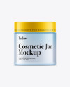 250ml Clear Plastic Cosmetic Jar Mockup