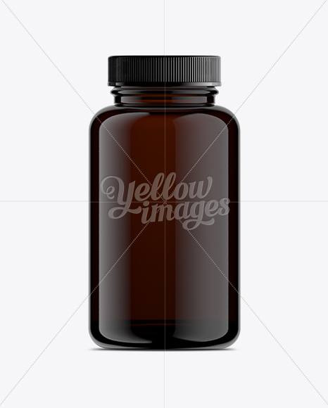 Amber Pill Bottle Mock-Up