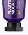 Glossy Plastic Cosmetic Tube Mockup - Front View