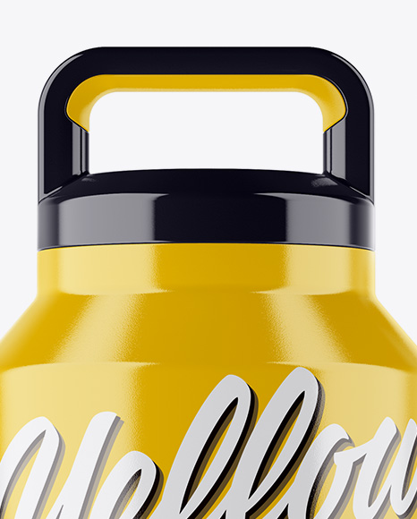 Glossy Thermos Mockup