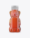 Bear Shaped Bottle with Honey Mockup