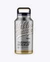 Textured Metallic Thermos Mockup