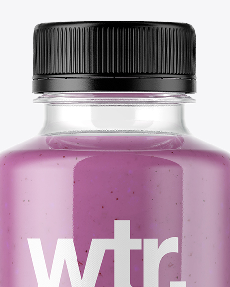 Blueberry Smoothie Bottle Mockup