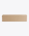 Kraft Paper Box Mockup - Front View (High-Angle Shot)