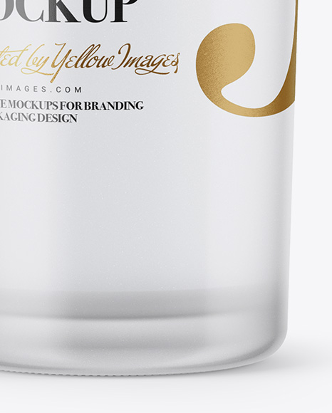 Frosted Glass Bottle Mockup Frosted Glass Bottle Mockup