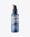 Matte Plastic Bottle W/ Pump Mockup Matte Plastic Bottle W/ Pump Mockup