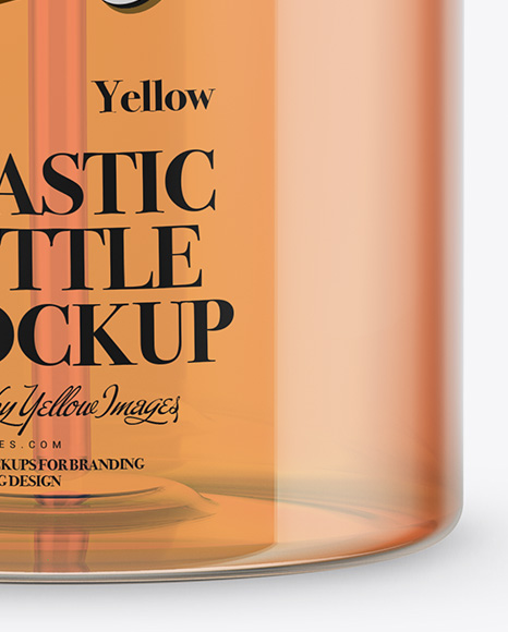 500ml Plastic Bottle with Pump Mockup 500ml Plastic Bottle with Pump Mockup