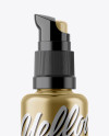 Metallic Plastic Bottle W/ Pump Mockup Metallic Plastic Bottle W/ Pump Mockup