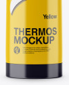 Glossy Thermos Mockup