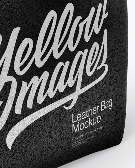 Leather Bag Mockup - Half Side View