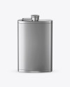 Steel Flask Mockup (High-Angle Shot)