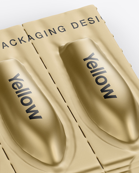 Metallic Suppositories Blister Mockup