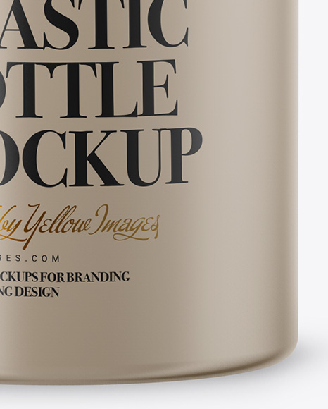 1L Matte Plastic Bottle with Pump Mockup - Free Download Images High