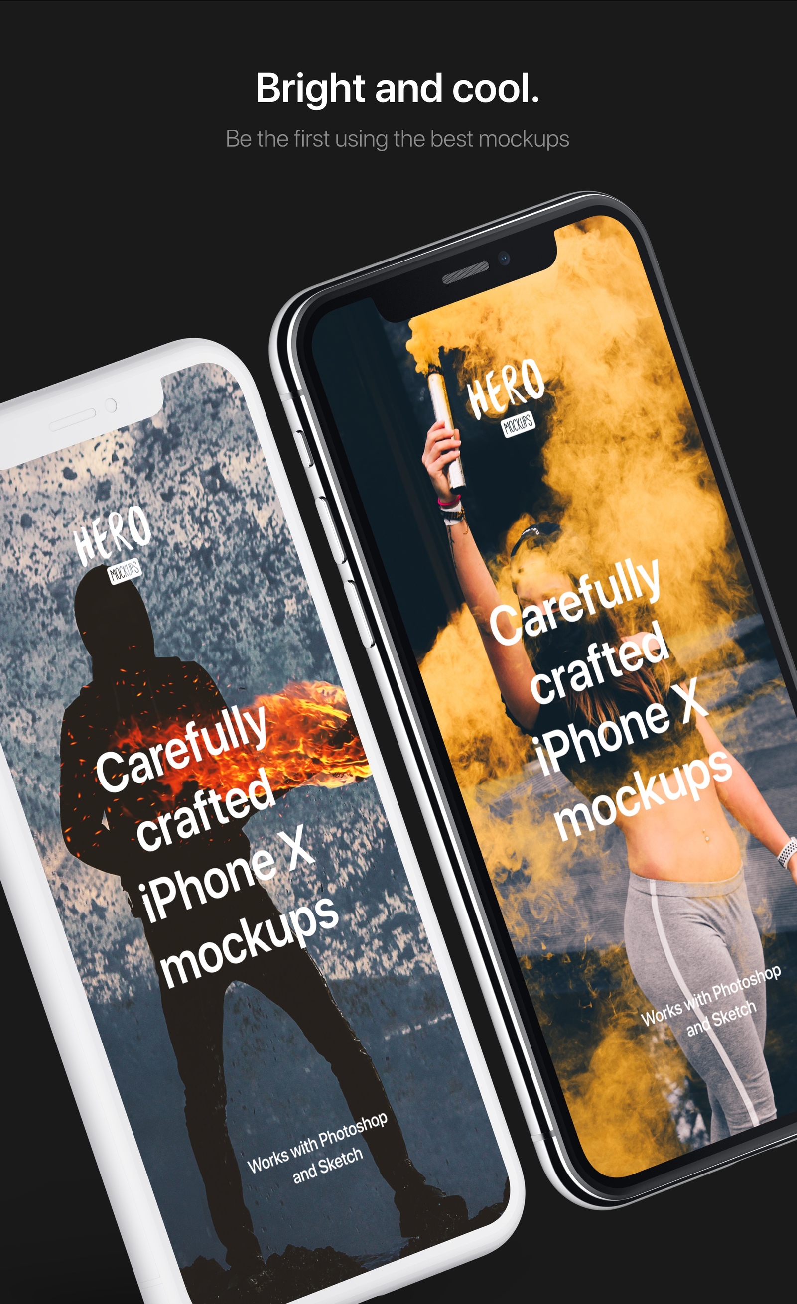 HERO iPhone X Mockups HERO iPhone X Mockups