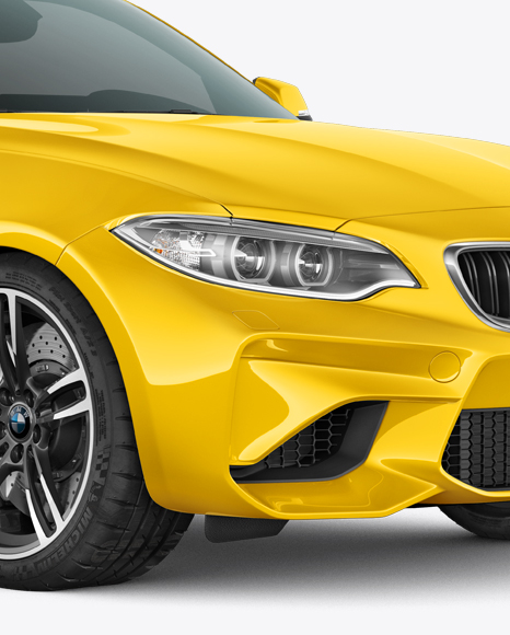 BMW M2 Mockup - Half Side view