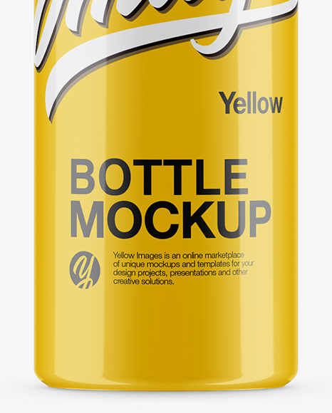 100ml Glossy Bottle Mockup