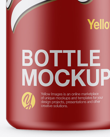 240ml Matte Bottle Mockup