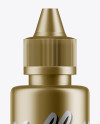 100ml Matte Metallic Bottle Mockup