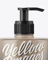 Glossy Plastic Bottle with Pump Mockup
