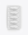 Glossy Suppositories Blister Mockup - Top View