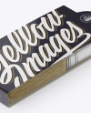 Brush With Metallic Grip &amp; Paper Label Mockup - Half Side View (High-Angle Shot)