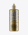 375ml Matte Metallic Bottle Mockup