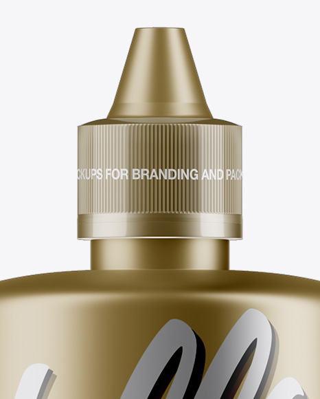 375ml Matte Metallic Bottle Mockup - Free Download Images High Quality