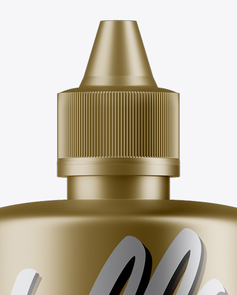 375ml Matte Metallic Bottle Mockup