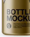 375ml Matte Metallic Bottle Mockup