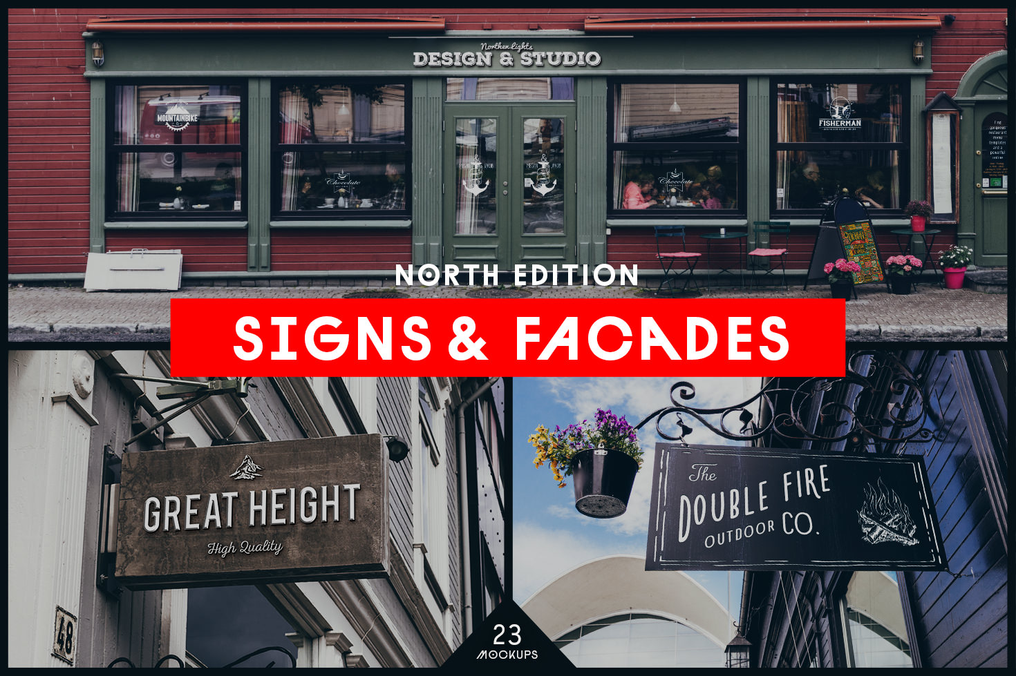 Signs &amp; Facades Mockups - North Edition