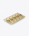 Metallic Suppositories Blister Mockup - Half Side View