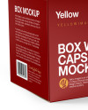 Box with Capsules Mockup - Half Side View