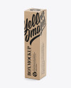 Kraft Paper Box Mockup - Halfside View (High-Angle Shot)