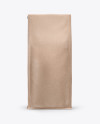 Kraft Bag with a Tin-Tie Mockup - Front View