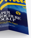 Matte Paper Brochure Mockup - Top View