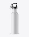 Matte Sport Bottle With Carabiner Mockup