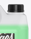 Plastic Jarry Can with Liquid Mockup